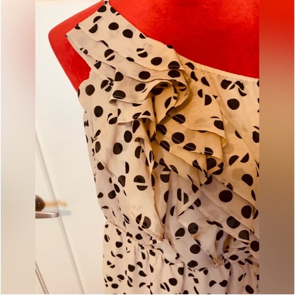 BCBG GIRL ONE SHOULDER RUFFLE DESIGN DRESS - Picture 7 of 9